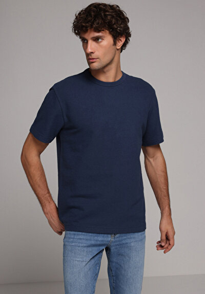 Image de T-shirt À Manches Courtes Marine Comfort Fit Droit Homme
