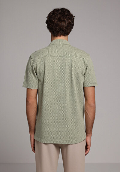 Image de T-shirt Polo À Manches Courtes Vert Jakarli Regular Fit Homme