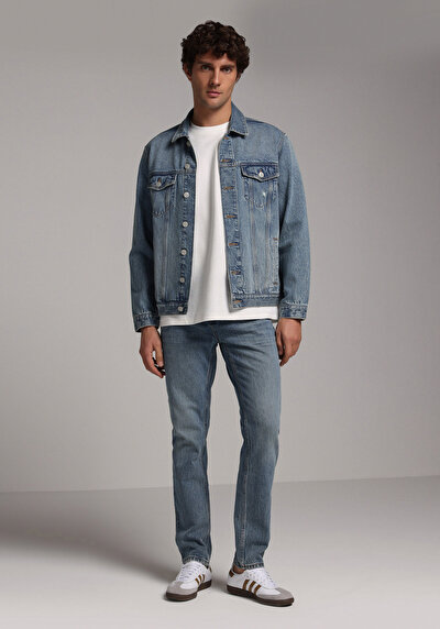 Image de 044 Karl Pantalon En Jean Straight Fit Homme