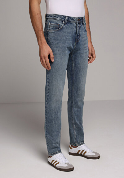 Image de 044 Karl Pantalon    En Jean Straight Fit Homme