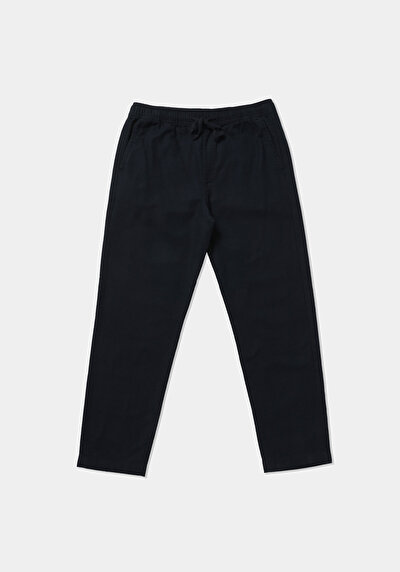 Afficher les détails de Pantalon Marine Straight Leg Medium Rise En Sergé Regular Fit Homme