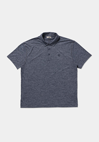 Image de T-shirt Polo À Manches Courtes Marine Droit Comfort Fit Homme