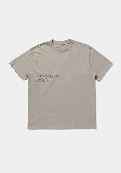 Image de T-shirt À Manches Courtes Vert Oversize Fit Droit Homme