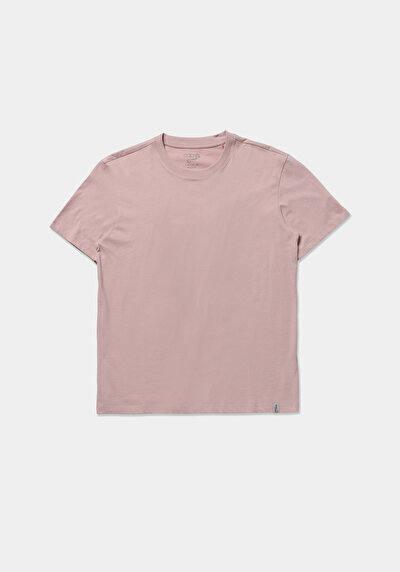 Image de T-shirt À Manches Courtes Rose Regular Fit Droit Homme