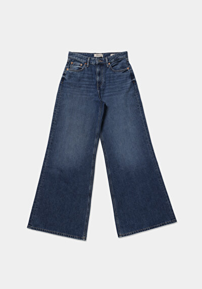 Afficher les détails de 979 Ellie Pantalon    En Jean Loose Fit Femme