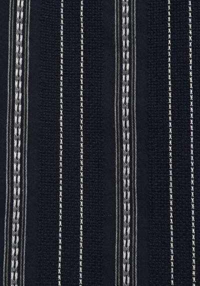 Afficher les détails de Chemise À Manches Courtes Marine Rayé Regular Fit Homme