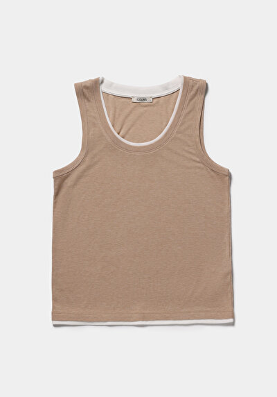 Image de Athlète Beige Slim Fit Femme