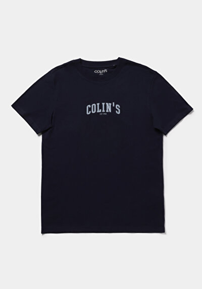 Image de T-shirt À Manches Courtes Marine Regular Fit Droit Homme
