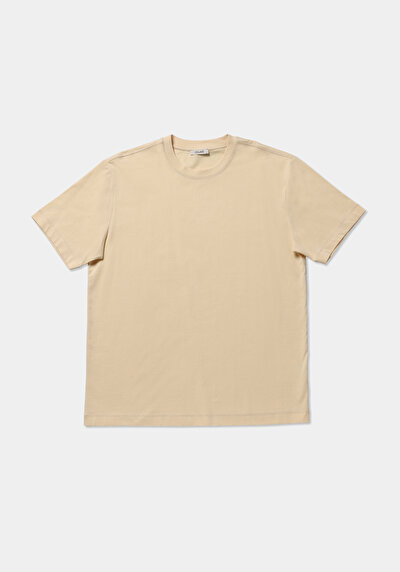 Afficher les détails de T-shirt À Manches Courtes Jaune Comfort Fit Droit Homme