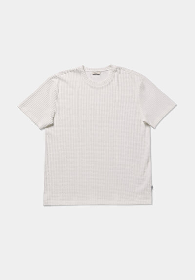 Image de T-shirt À Manches Courtes Blanc Comfort Fit Droit Homme