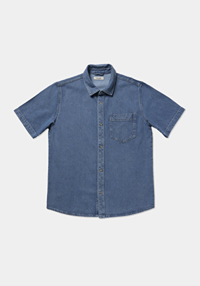 Afficher les détails de Chemise À Manches Courtes  Droit Regular Fit Homme
