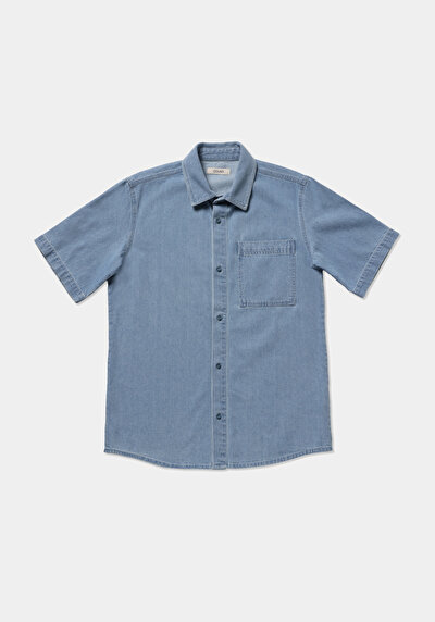 Afficher les détails de Chemise À Manches Courtes  Droit Regular Fit Homme