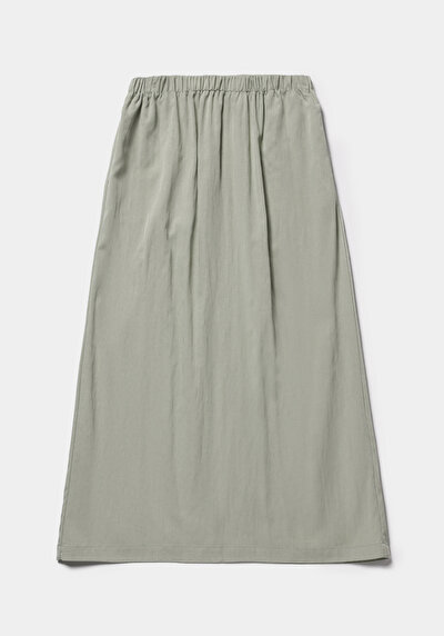 Afficher les détails de Jupe Vert Midi Droit Uni Mdi Femme