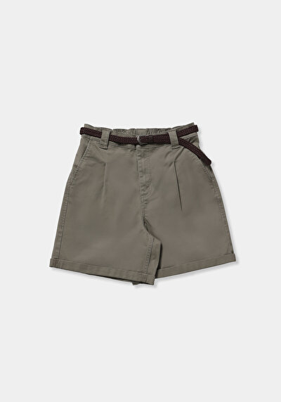 Afficher les détails de Short Kaki Regular Fit Femme
