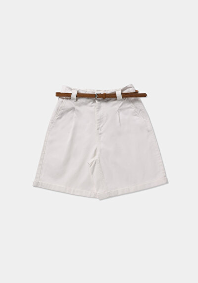 Afficher les détails de Short Blanc Regular Fit Femme