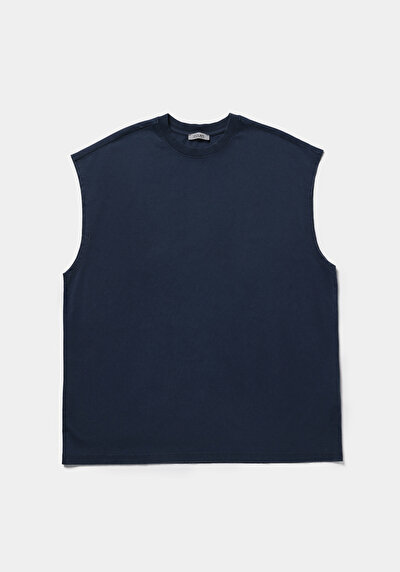 Afficher les détails de Athlète Bleu Oversize Fit Homme