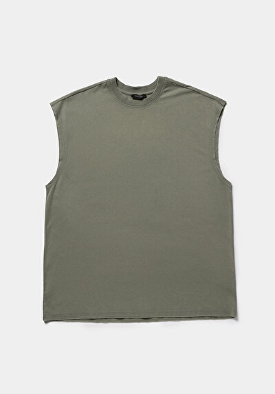 Afficher les détails de Athlète Vert Oversize Fit Homme