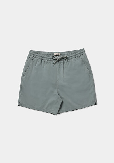 Image de Short De Bain Gris Slim Fit Doublé Homme