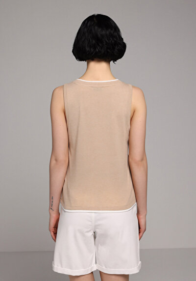 Image de Athlète Beige Slim Fit Femme