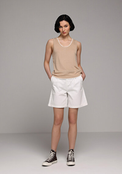 Image de Athlète Beige Slim Fit Femme