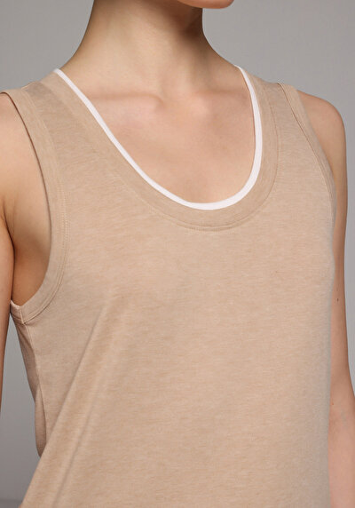Image de Athlète Beige Slim Fit Femme