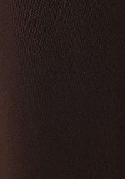 Afficher les détails de Pantalon Marron Straight Leg High Rise En Sergé Regular Fit Femme