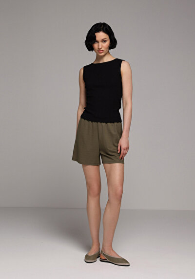 Image de Short Vert Regular Fit Femme