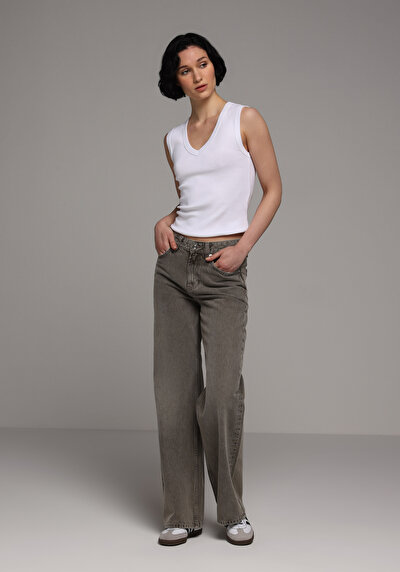 Image de 970 Berry Pantalon En Jean Regular Fit Femme
