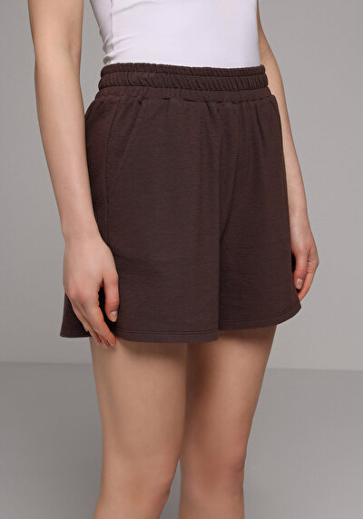 Image de Short Marron Regular Fit Femme