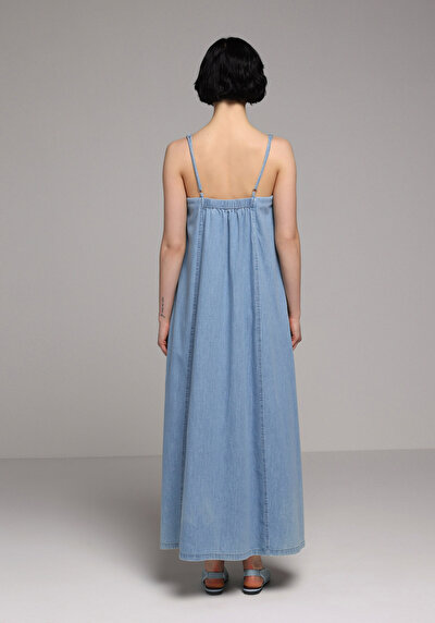 Afficher les détails de Robe  Regular Fit  Maxi Jean Femme