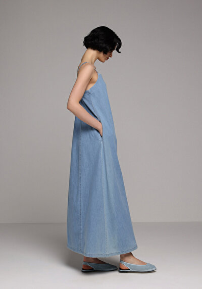 Afficher les détails de Robe  Regular Fit  Maxi Jean Femme