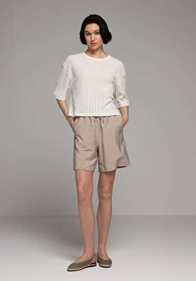 Image de Tricoter Ecru Regular Fit  Femme