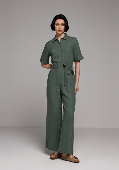 Image de Salopette Vert Regular Fit Femme