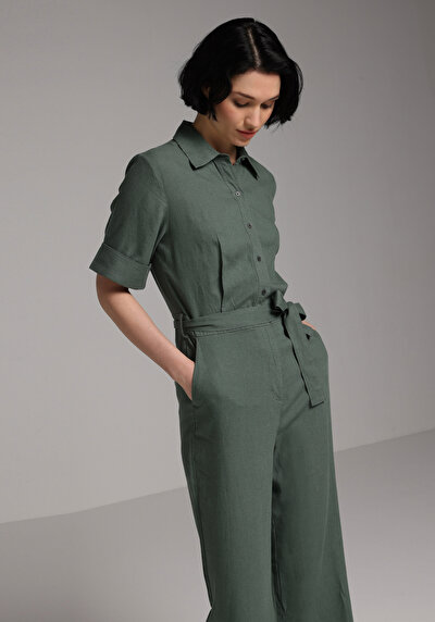 Image de Salopette Vert Regular Fit Femme