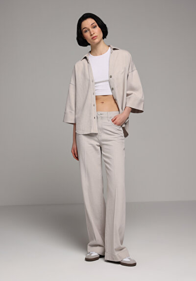 Image de 970 Berry Pantalon En Jean Regular Fit Femme