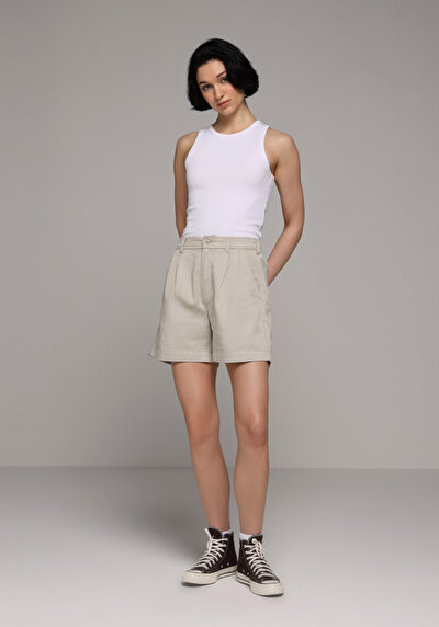 Image de Short Blanc Regular Fit Femme