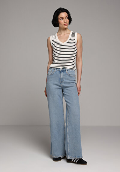 Image de 979 Ellie Pantalon    En Jean Loose Fit Femme