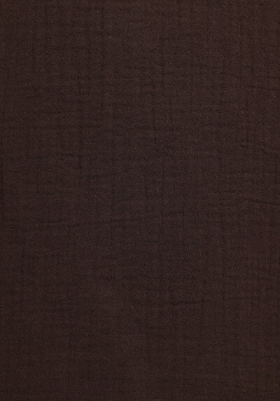 Afficher les détails de Chemise À Manches Longues Marron Regular Fit Droit Mousseline Femme
