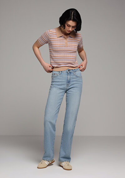Image de 792 Mila Pantalon    En Jean Regular Fit Femme