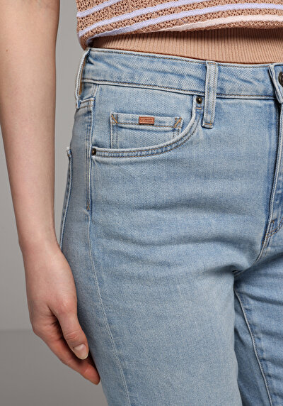 Image de 792 Mila Pantalon    En Jean Regular Fit Femme