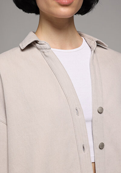 Image de Chemise À Manches Courtes Droit Oversize Fit Femme