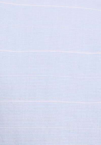 Afficher les détails de Chemise À Manches Longues Bleu Regular Fit Rayé Uni Femme