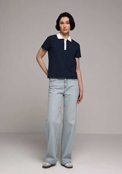 Image de 970 Berry Pantalon    En Jean Regular Fit Femme
