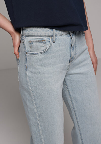 Image de 970 Berry Pantalon    En Jean Regular Fit Femme