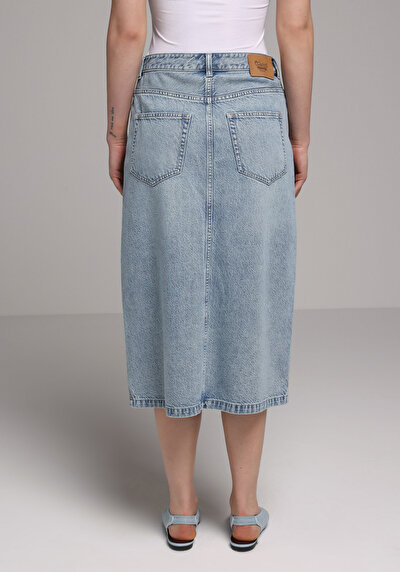 Image de Jupe  Regular Fit Droit Jean Mdi Femme