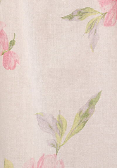 Afficher les détails de Chemise À Manches Longues Rose Fashion Fit  Voile Femme