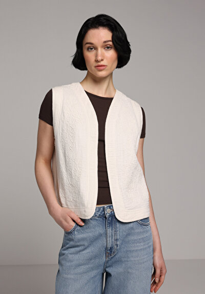 Image de Chemise À Manches Courtes Ecru Jakarli Fashion Fit Femme