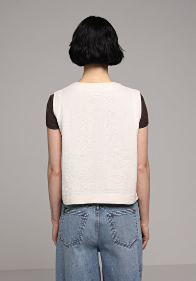 Image de Chemise À Manches Courtes Ecru Jakarli Fashion Fit Femme