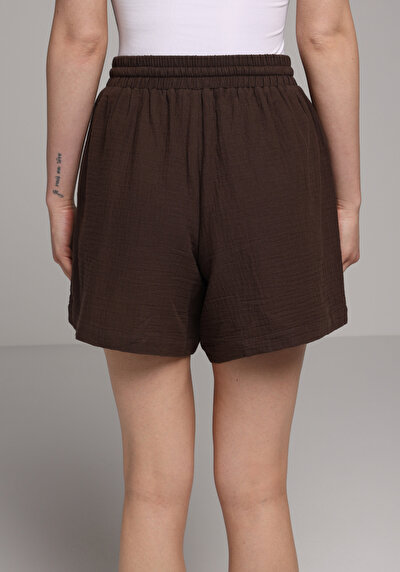Image de Short Marron Regular Fit Femme