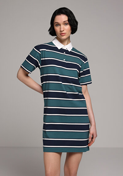 Afficher les détails de Robe Multicolou Regular Fit Manches Courtes Normale Supreme Femme